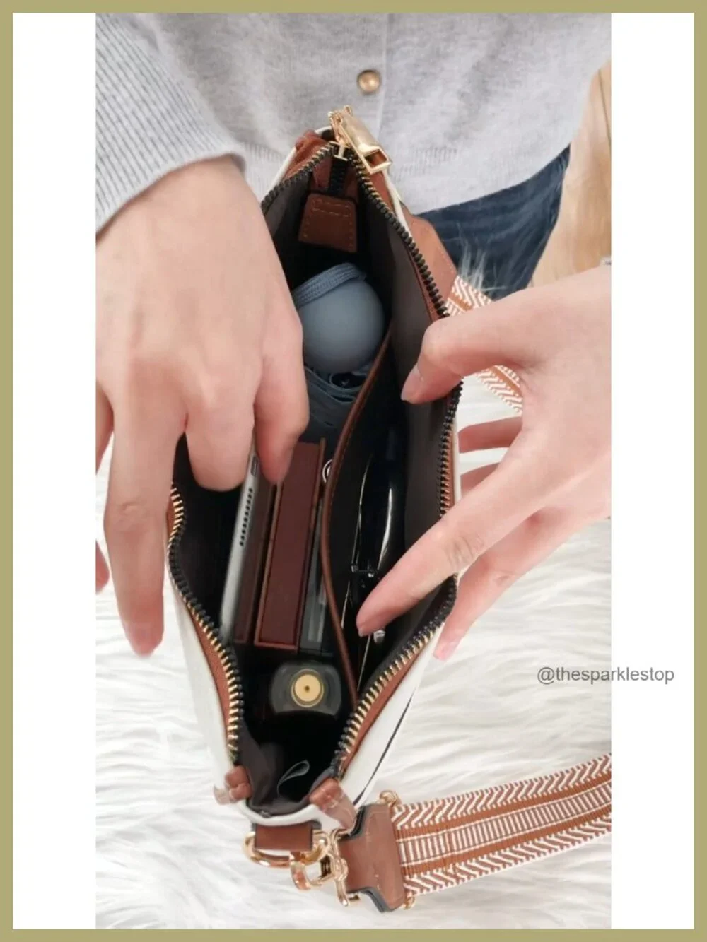 Vegan Leather Hobo Crossbody Bag with Adjustable Guitar Strap